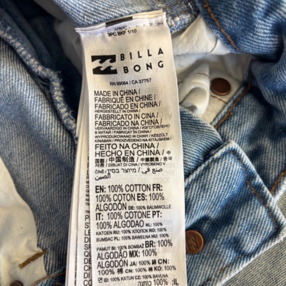NWT Billabong Wranglers  Blue Bell Bottom Jeans - Picture 7 of 8